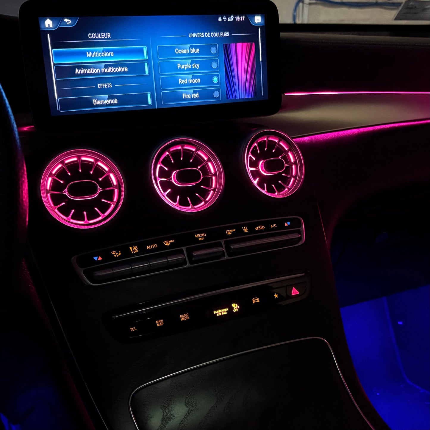 Pack éclairage d’ambiance Classe GLC (Premium)